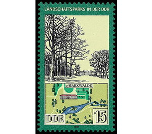 landscape park  - Germany / German Democratic Republic 1981 - 15 Pfennig