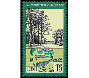 landscape park  - Germany / German Democratic Republic 1981 - 15 Pfennig