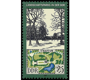 landscape park  - Germany / German Democratic Republic 1981 - 25 Pfennig