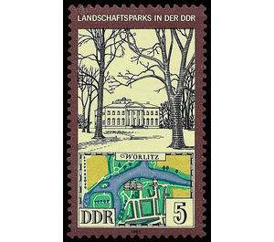 landscape park  - Germany / German Democratic Republic 1981 - 5 Pfennig
