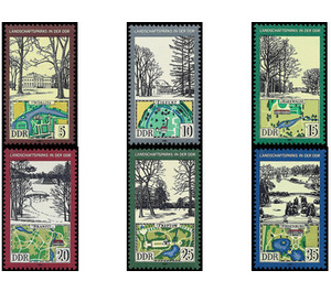 landscape park  - Germany / German Democratic Republic 1981 Set