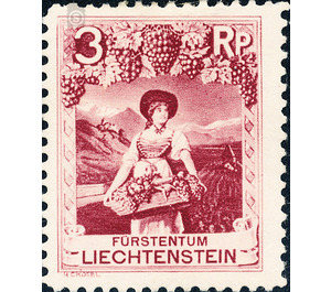 landscapes  - Liechtenstein 1930 - 3 Rappen