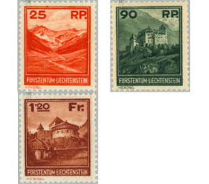 landscapes  - Liechtenstein 1933 Set