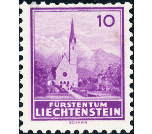 landscapes  - Liechtenstein 1934 - 10 Rappen