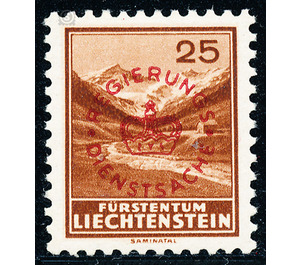 landscapes  - Liechtenstein 1934 - 25 Rappen