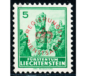 landscapes  - Liechtenstein 1934 - 5 Rappen