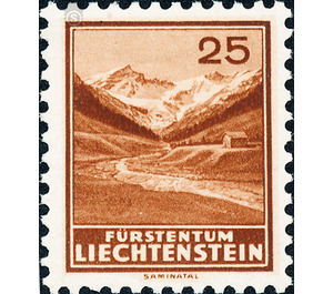 landscapes  - Liechtenstein 1935 - 25 Rappen