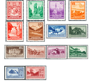 landscapes  - Liechtenstein 1935 Set