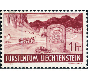 landscapes  - Liechtenstein 1937 - 100 Rappen