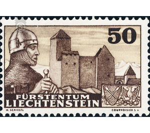 landscapes  - Liechtenstein 1937 - 50 Rappen