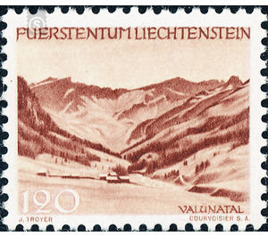 landscapes  - Liechtenstein 1944 - 120 Rappen