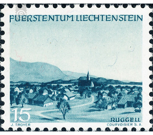 landscapes  - Liechtenstein 1944 - 15 Rappen