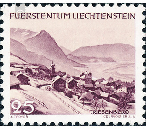 landscapes  - Liechtenstein 1944 - 25 Rappen