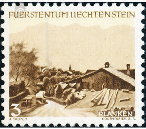 landscapes  - Liechtenstein 1944 - 3 Rappen