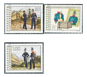 Last use of the military contingent  - Liechtenstein 1991 Set