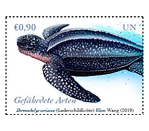 Leatherback Turtle (Dermochelys coriacea) - UNO Vienna 2019 - 0.90