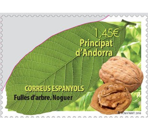 Leaves of Trees : Walnut Tree - Andorra, Spanish Administration 2018 - 1.45