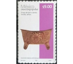 Legged Earthen Pot (Self Adhesive) - Central America / Mexico 2020