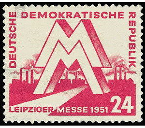 Leipzig Spring Fair  - Germany / German Democratic Republic 1951 - 24 Pfennig