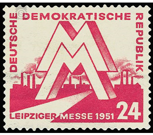 Leipzig Spring Fair  - Germany / German Democratic Republic 1951 - 24 Pfennig