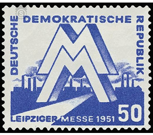 Leipzig Spring Fair  - Germany / German Democratic Republic 1951 - 50 Pfennig