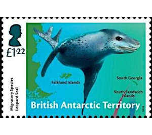 Leopard Seal (Hydrurga leptonyx) - British Antarctic Territory 2018 - 1.22
