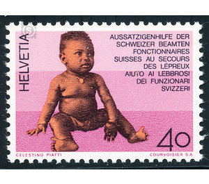 Lepra help  - Switzerland 1976 - 40 Rappen