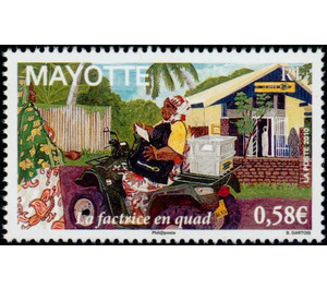 Letter Carrier Quad - East Africa / Mayotte 2010 - 0.58