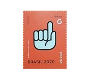 Letter G in Brazilian Sign Language - Brazil 2020 - 2.05