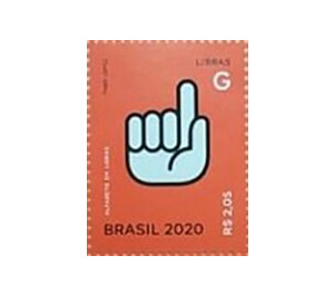 Letter G in Brazilian Sign Language - Brazil 2020 - 2.05