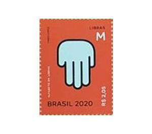 Letter M in Brazilian Sign Language - Brazil 2020 - 2.05