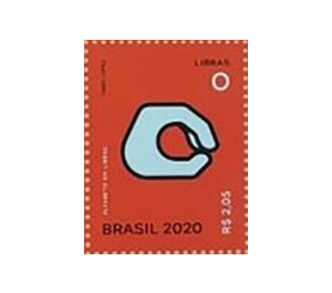 Letter O in Brazilian Sign Language - Brazil 2020 - 2.05