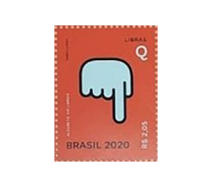 Letter Q in Brazilian Sign Language - Brazil 2020 - 2.05