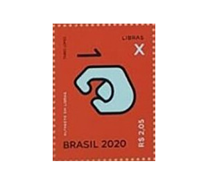 Letter X in Brazilian Sign Language - Brazil 2020 - 2.05