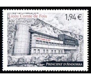 Liceu Comté de Foix, 40th Anniversary - Andorra, French Administration 2020 - 1.94