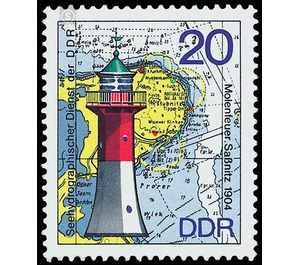 Lighthouses, beacon, lighthouse and mole fire  - Germany / German Democratic Republic 1975 - 20 Pfennig