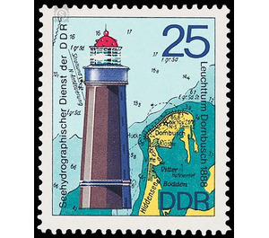 Lighthouses, beacon, lighthouse and mole fire  - Germany / German Democratic Republic 1975 - 25 Pfennig