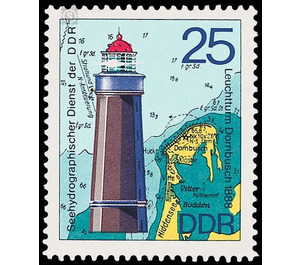 Lighthouses, beacon, lighthouse and mole fire  - Germany / German Democratic Republic 1975 - 25 Pfennig