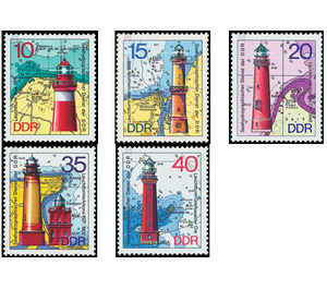 Lighthouses  - Germany / German Democratic Republic 1974 Set