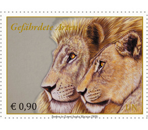 Lions (Panthera leo) - UNO Vienna 2020 - 0.90