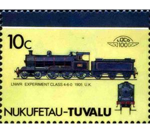 LNWR Experiment Class 4-6-0 1905 UK - Polynesia / Tuvalu, Nukufetau 1987