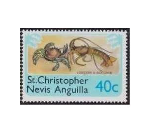 Lobster and sea crab - Caribbean / Saint Kitts and Nevis 1978 - 40