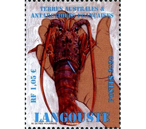 Lobster with Tag - French Australian and Antarctic Territories 2020 - 1.05
