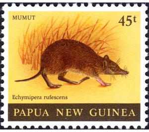 Long-nosed Spiny Bandicoot (Echymipera rufescens) - Melanesia / Papua and New Guinea / Papua New Guinea 1980 - 45