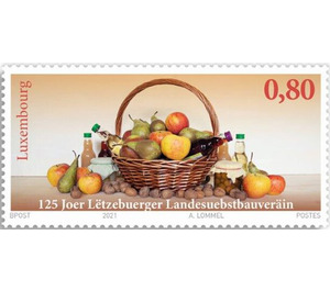 Luxembourg Fruit Growers Union, 125th Anniversary - Luxembourg 2021 - 0.80