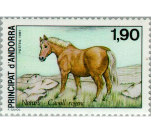 Mérens Pony (Equus ferus caballus)  - Andorra, French Administration 1987 - 1.90