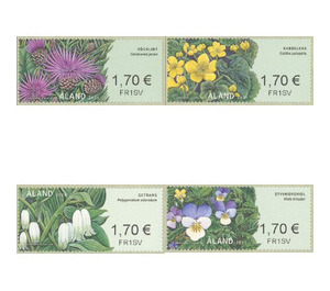 Machine Stamps - Wild Flowers - Åland Islands 2020 Set