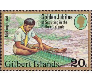 Making a mat - Micronesia / Gilbert Islands 1977 - 20