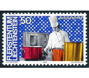 Man and work  - Liechtenstein 1984 - 50 Rappen