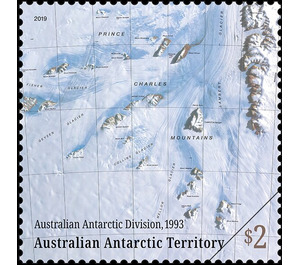 Map by the Australian Antarctic Division, 1993 - Australian Antarctic Territory 2019 - 2